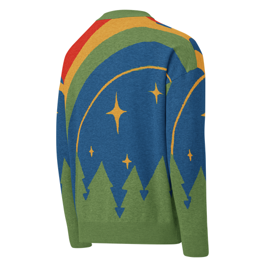 Starlight abstract knit sweater, view 2