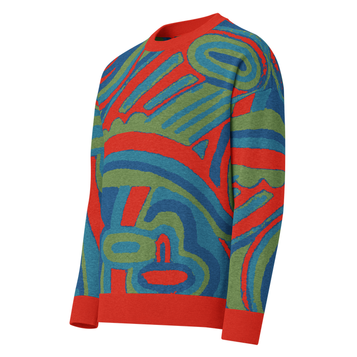 Fever Dream, abstract knit sweater