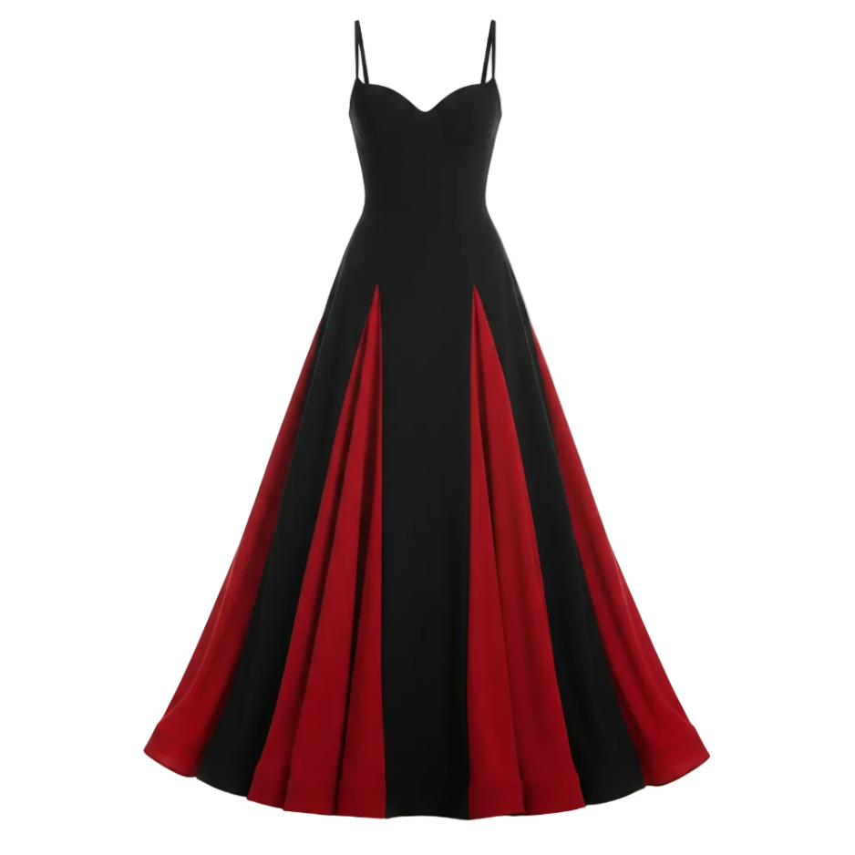Sub Rosa black two-tone flowing gown – Antithesis Society