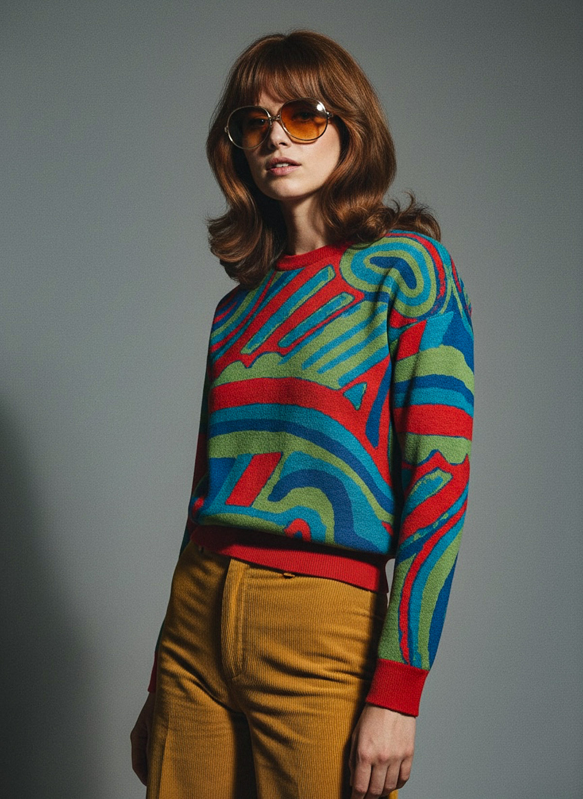 Fever Dream abstract knit sweater, view 3