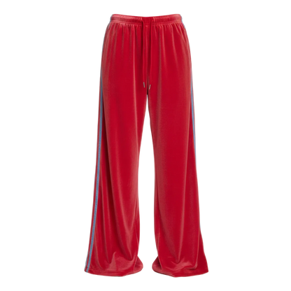 Red VI red velvet wide-leg pants – Antithesis Society