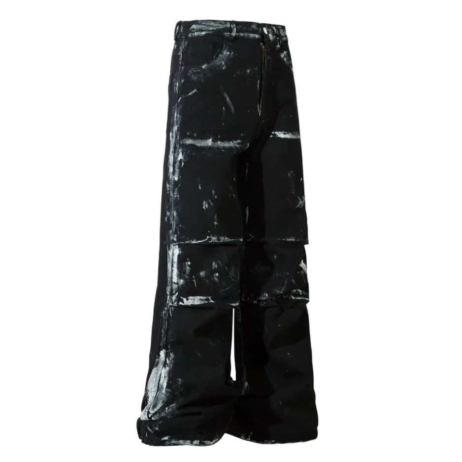 Tabula Rasa black wide-leg jeans – Antithesis Society