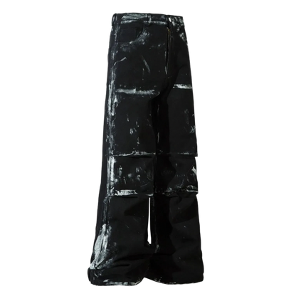 Tabula Rasa black wide-leg jeans – Antithesis Society