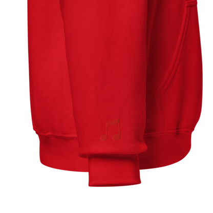 Shannon McNeal red embroidered signature hoodie, view 6