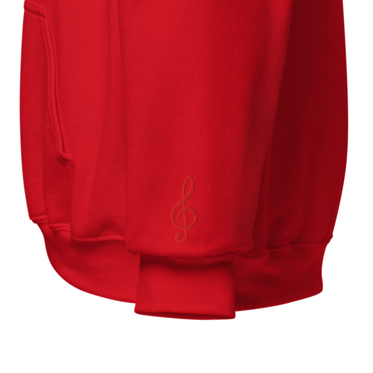 Shannon McNeal red embroidered signature hoodie, view 4