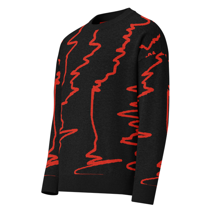 Lifeline abstract knit sweater