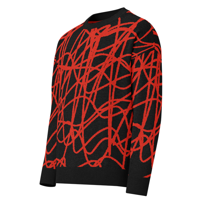 Lost Lines abstract knit sweater