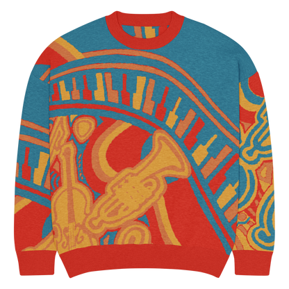 Fortissimo abstract knit sweater, view 4