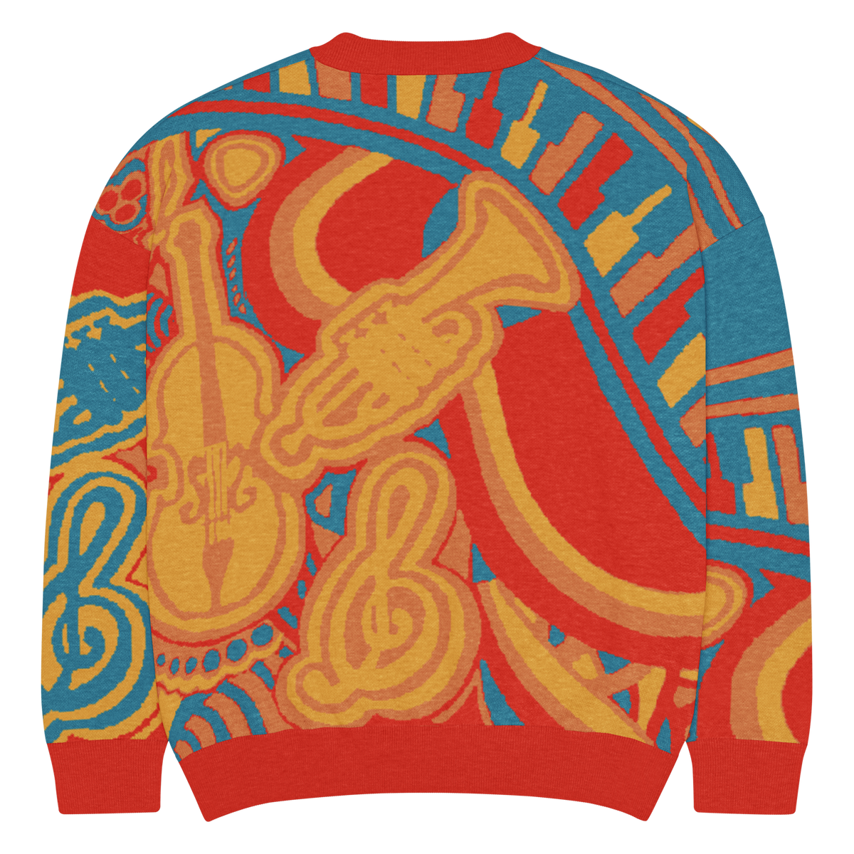 Fortissimo abstract knit sweater, view 3