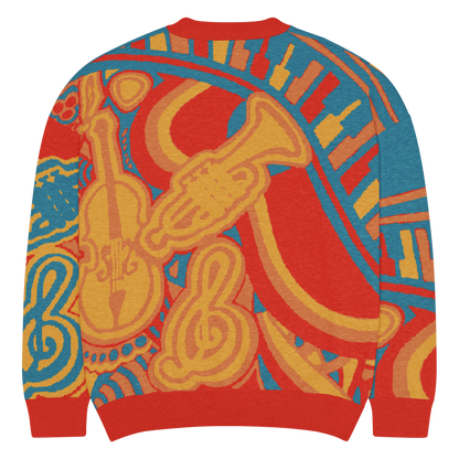Fortissimo abstract knit sweater, view 3