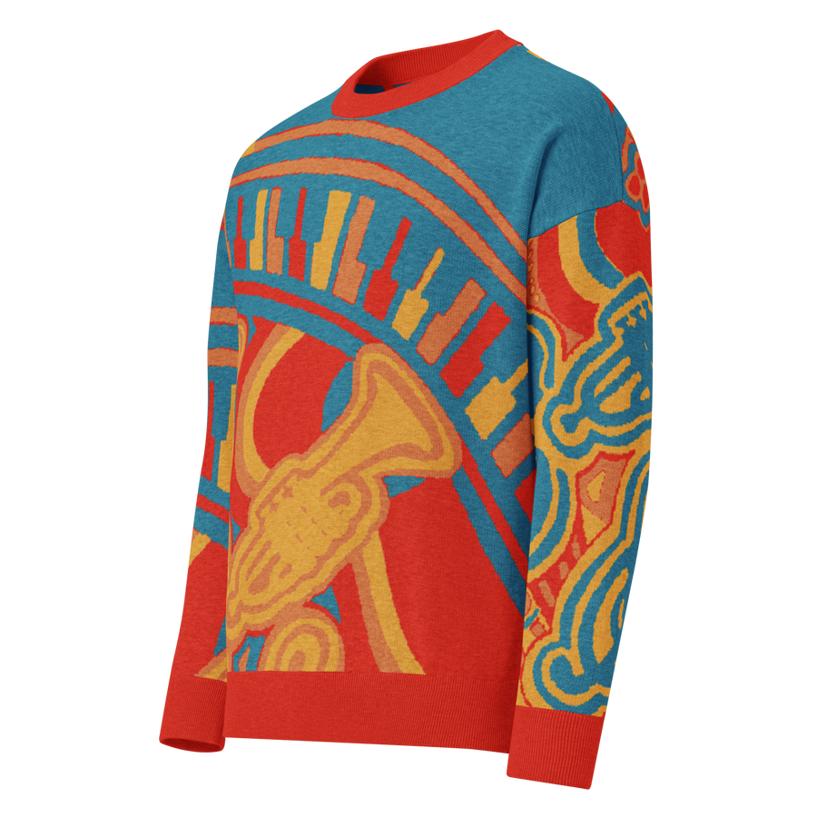 Fortissimo abstract knit sweater
