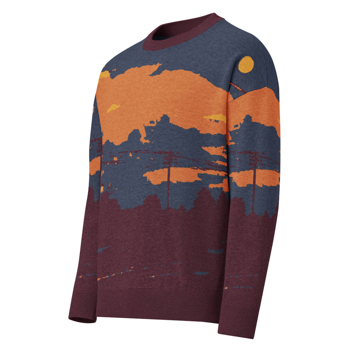 Moonlight Sonata abstract knit sweater – Antithesis Society