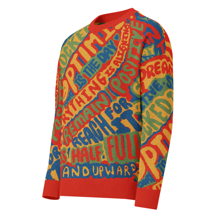 The Optimist abstract knit sweater